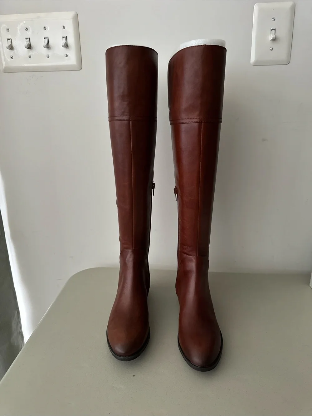 NIB Vince Camuto PEDRA Over the Knee Boots GINGERBREAD OTK 6.5M